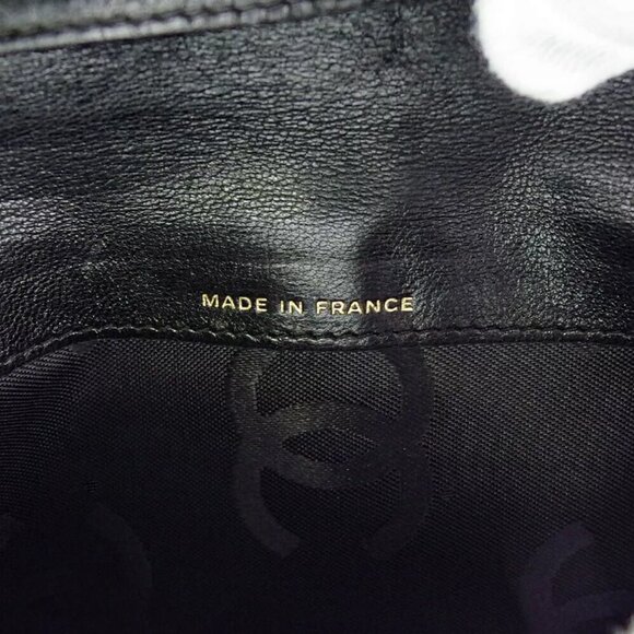 CHANEL Wallet Coco Mark Caviar Skin Authentic USED L3683 - Picture 5 of 11